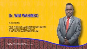Read more about the article PROMOSI DOKTOR : POLA PERENCANAAN PEMBANGUNAN DAERAH BERBASIS BUDAYA PARTISIPATIF DI KABUPATEN MAMBERAMO TENGAH